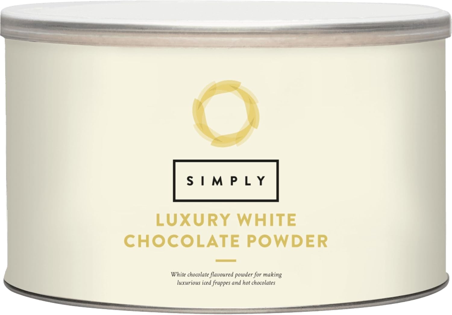 Simply Luxury White Hot Chocolate, Hot Chocolate Powder for Smooth & Creamy Beverage, Suitable for Vegetarians, Halal & Nut-Free, 1kg