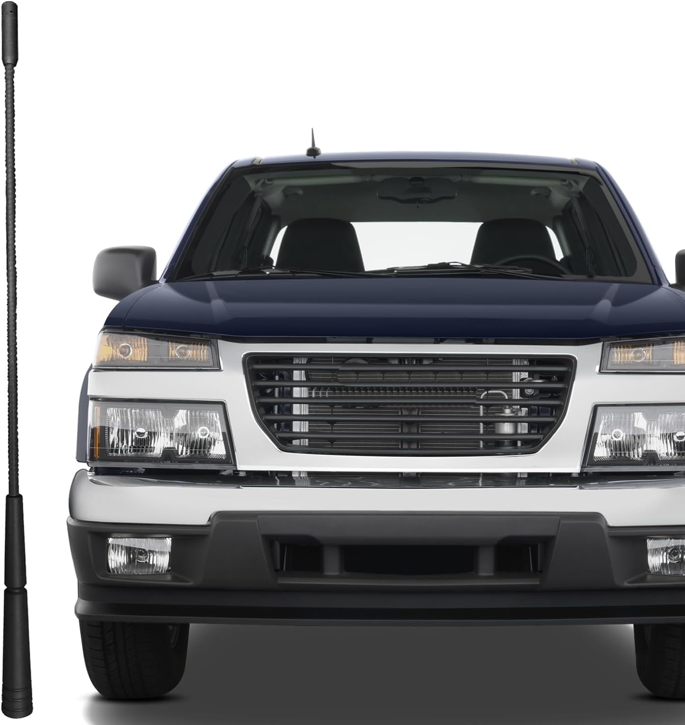 13 Inch Replacement Antenna Mast for GMC Canyon (2005-2012), GMC Envoy (2000-2009), GMC Jimmy (1970-2001), GMC Safari (1989-2005), GMC Sonoma (1992-2003), GMC Yukon & XL (1999-2006), Black