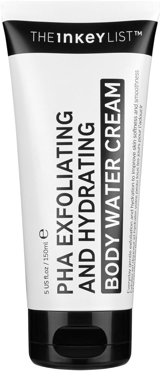 The Inkey List PHA Body Water Cream 150ml, Ultimate 2-in-1 Moisturiser For Exfoliation & Hydration, For Smoother, Brighter, and More Even-looking Skin, Fragrance Free, Suitable For All Skin Types