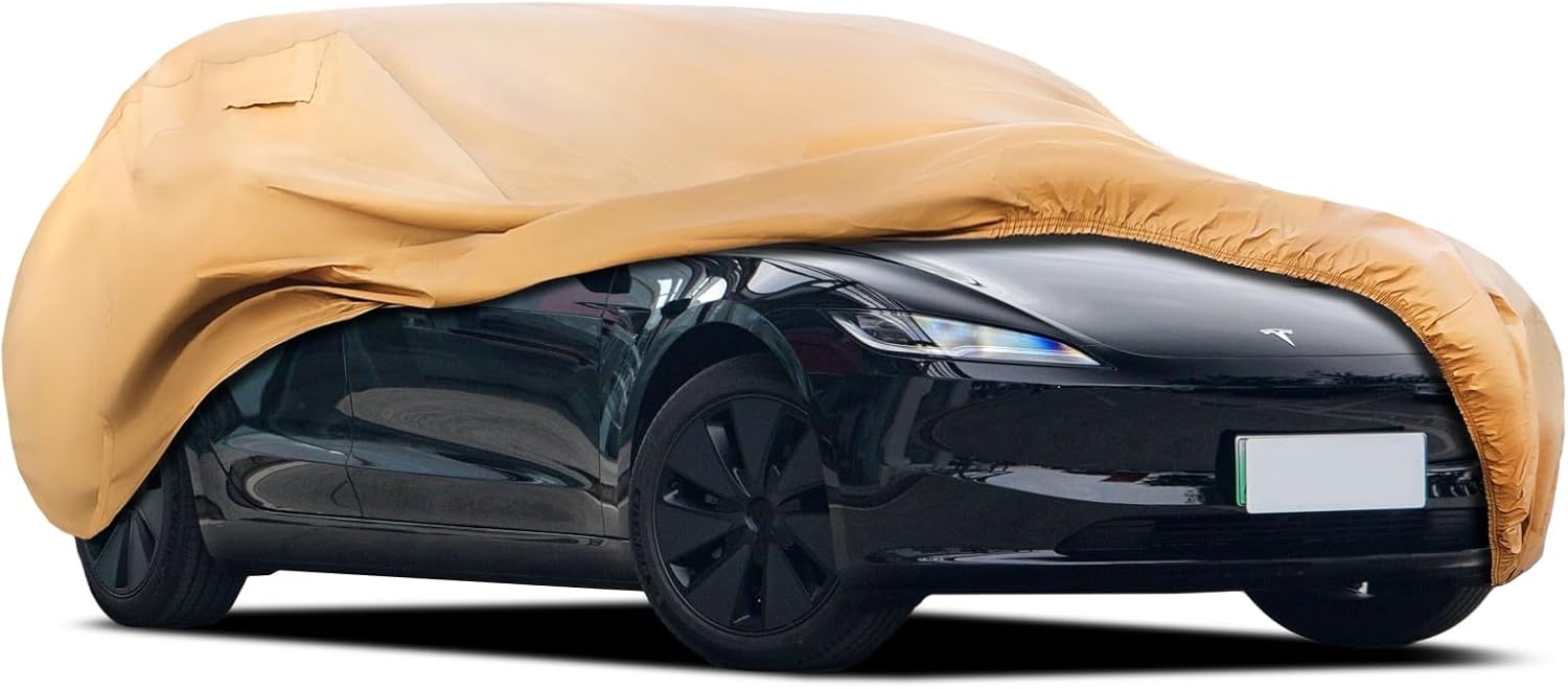 Heavy Duty Outdoor Car Cover Custom Fit for 2017-2026 Tesla Model 3