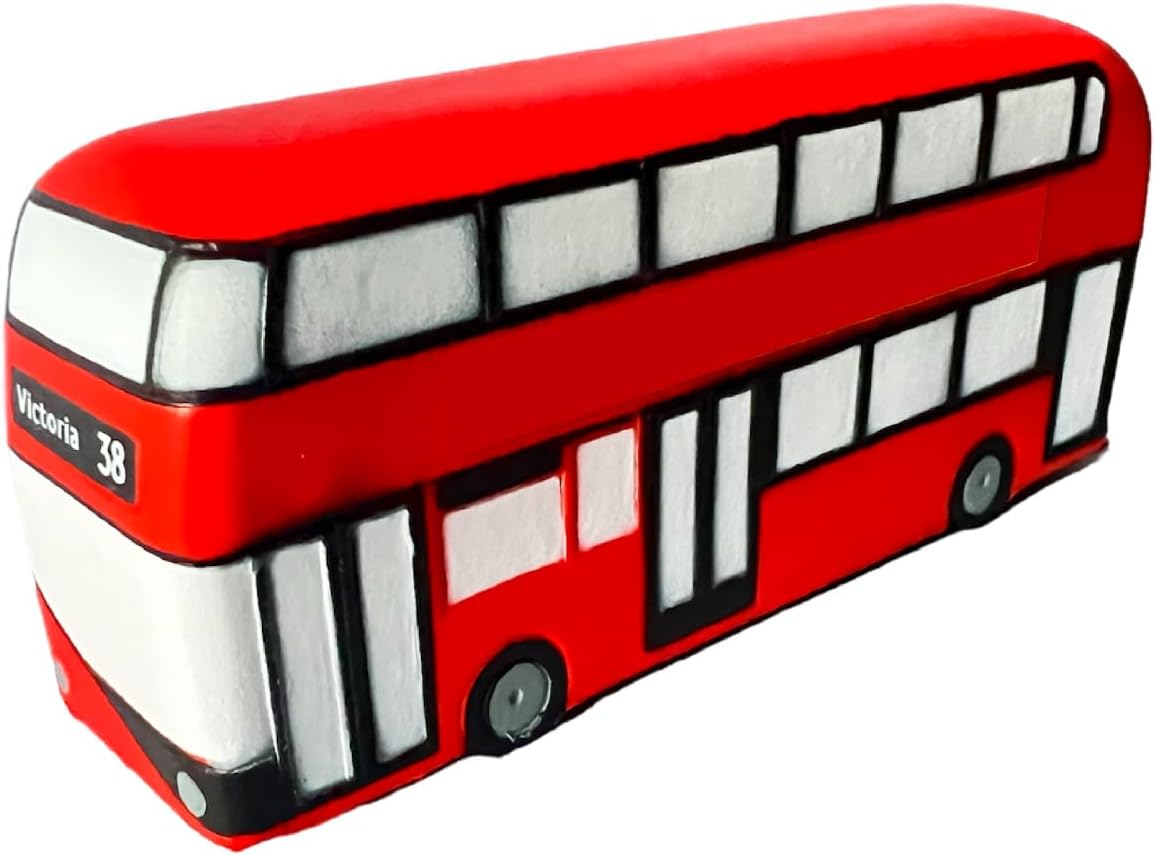 Officially Licensed Routemaster London Bus Fidget Toy - Squishy Foam Stress Reliever - Iconic British souvenir gift for adults and kids