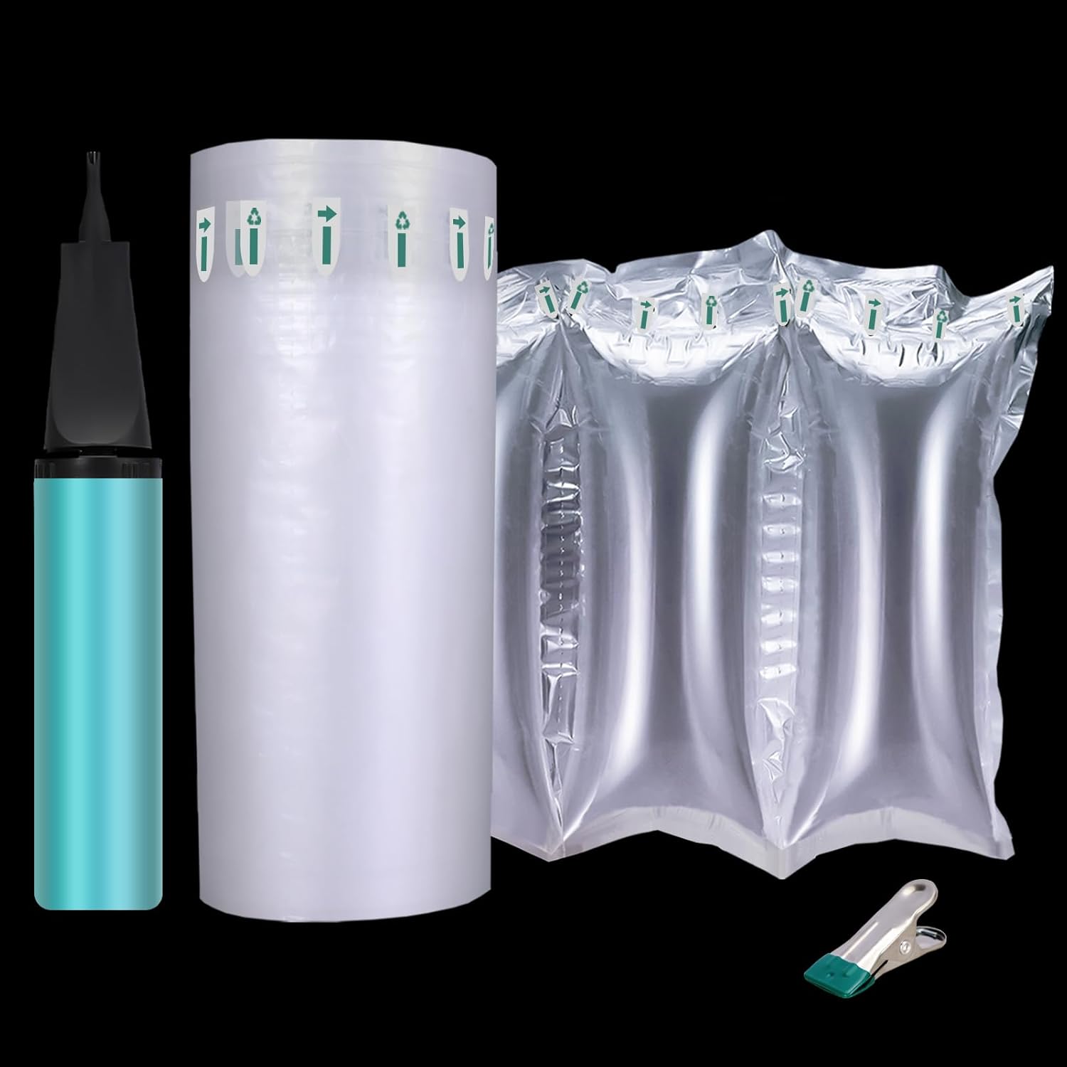 200 Count Packing Air Pillows for Shipping Supplies Box Filler Alternative to Packing Peanuts, Purse Stuffers for Size 4.72" x 9.84"，Provide Efficient Packaging Solutions for Logistics Companies