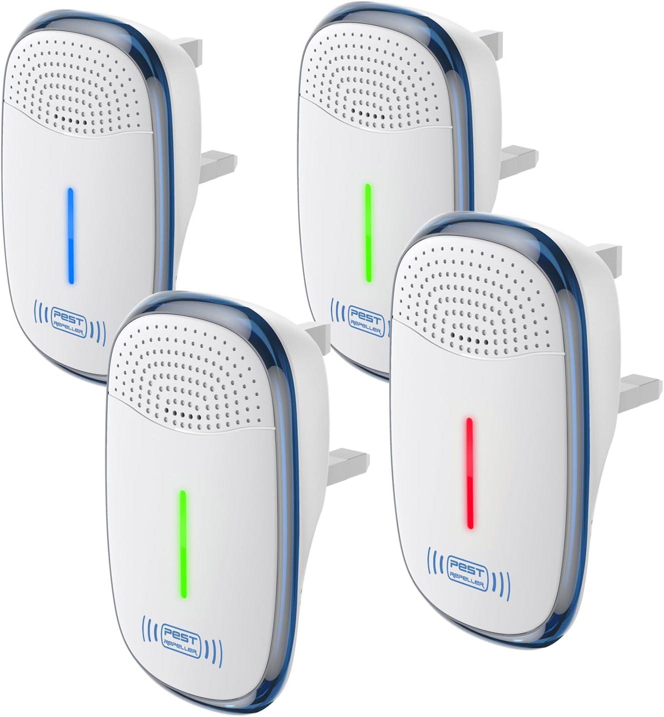 Ultrasonic Pest Repeller, 4 Packs, 2025 Upgraded Electronic Indoor Plug in for Insects, Mice,Ant, Mosquito, Spider, Rodent, Roach, Mosquito Repellent for Children and Pets' Safe [White]