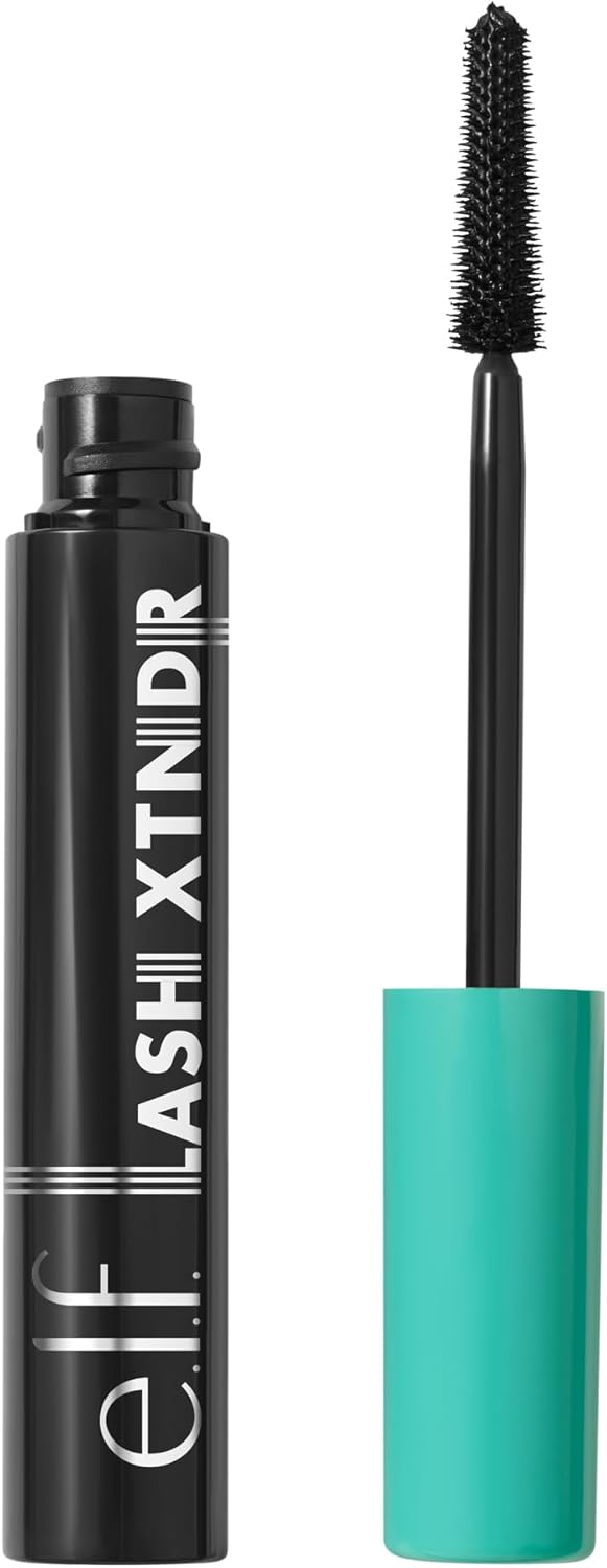 e.l.f. Lash XTNDR Mascara, Long-Lasting & Buildable For The Look Of Lash Extensions, Clump & Flake Free, Vegan & Cruelty-Free, Pitch Black