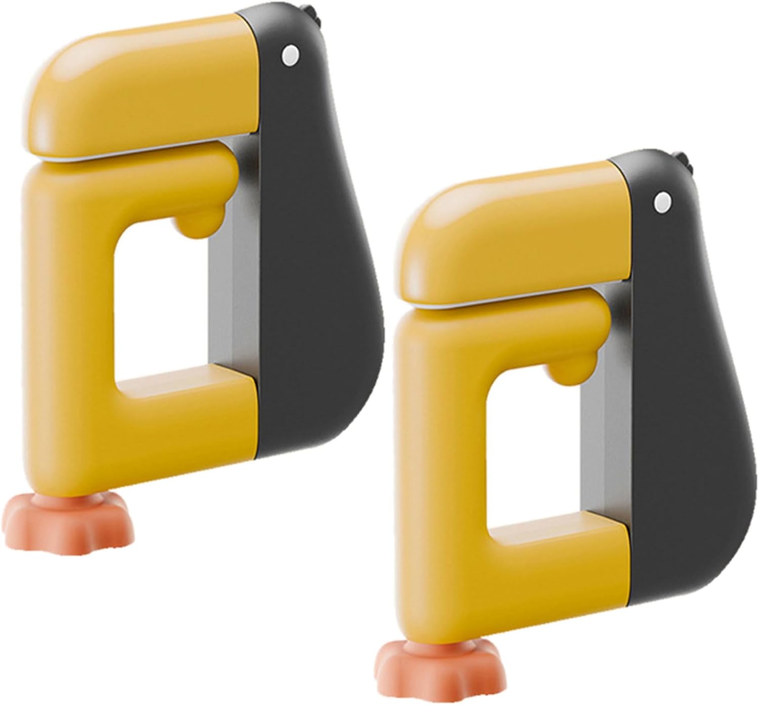 ZYHARUKO Pack of 2 Thinking Duck Shaped Backpack Hook for Desk Wall Mount Space Saving Under Table Bag Hanger Schoolbag Holder Secure Backpack Hook for Students