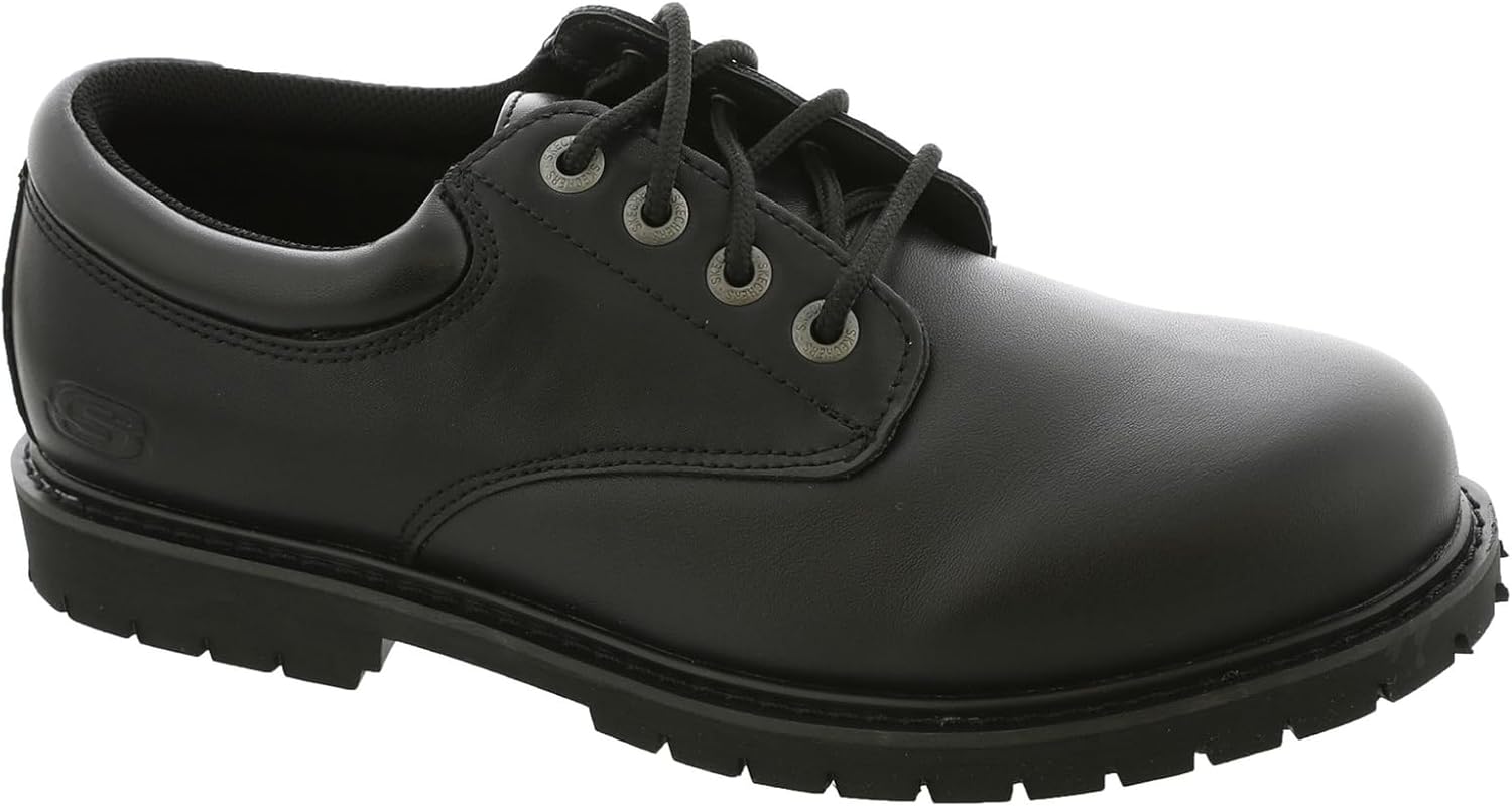 Skechers Men's Work Cottonwood Cantix Leather Slip Resistant Shoe Food Service