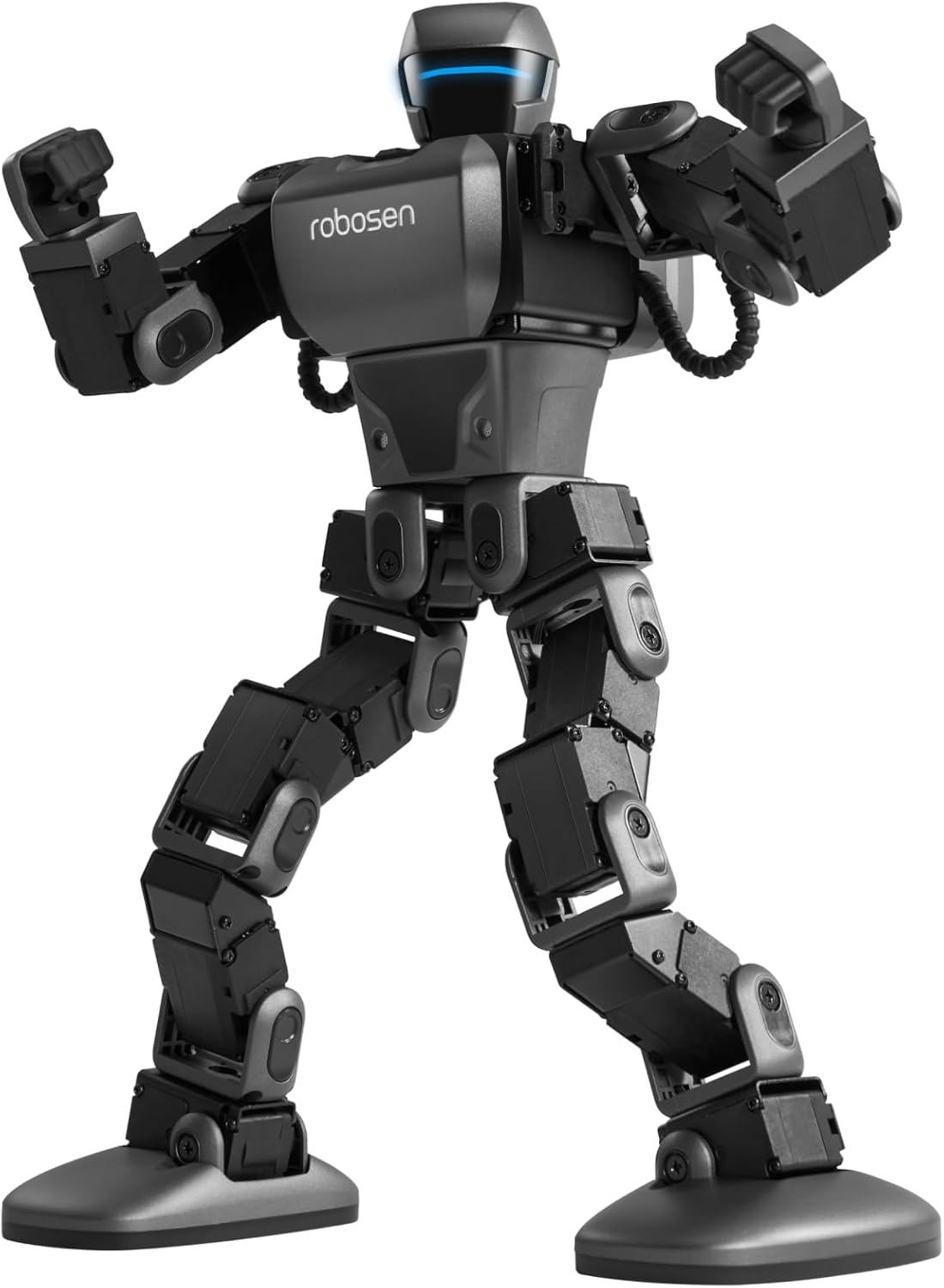 Robosen Interstellar Scout K1 Pro – Voice-Controlled Programmable Bipedal Humanoid Robot with 17 Servo Motors, Manual & Block-Based Programming, App Integration, Lightweight Portable Design, 13.7-inch