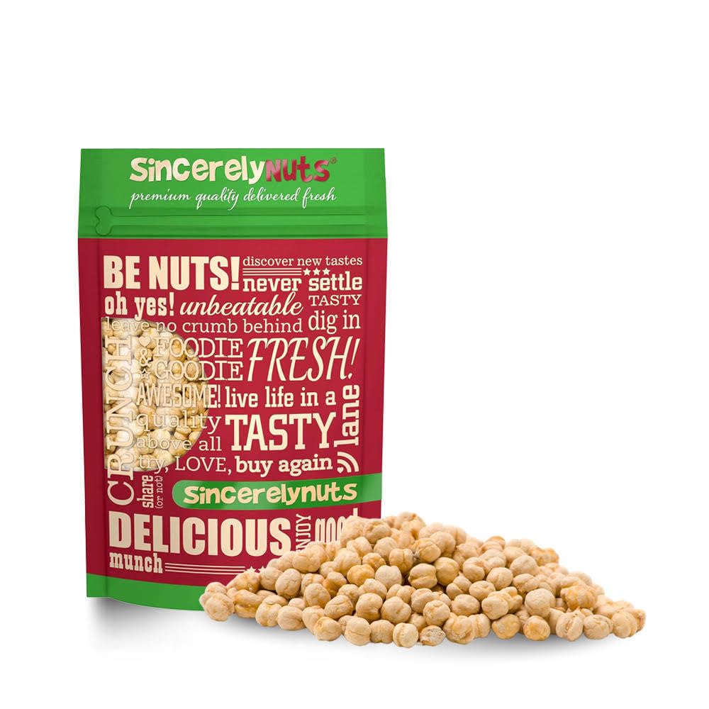 Sincerely Nuts Roasted and Unsalted Chickpeas (2 LB) Plant-Based Protein-Garbanzo Beans-Great Snack or Side Dish Alternative-Vegan, Kosher & Gluten-Free-Perfect Meal Addition for the Whole Family