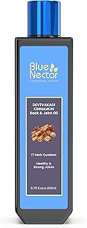Blue Nectar Ayurvedic Back, Joint and Shoulder Pain Oil with Cinnamon, Clove Essential Oils (17 Herbs, 6.76 Fl oz)