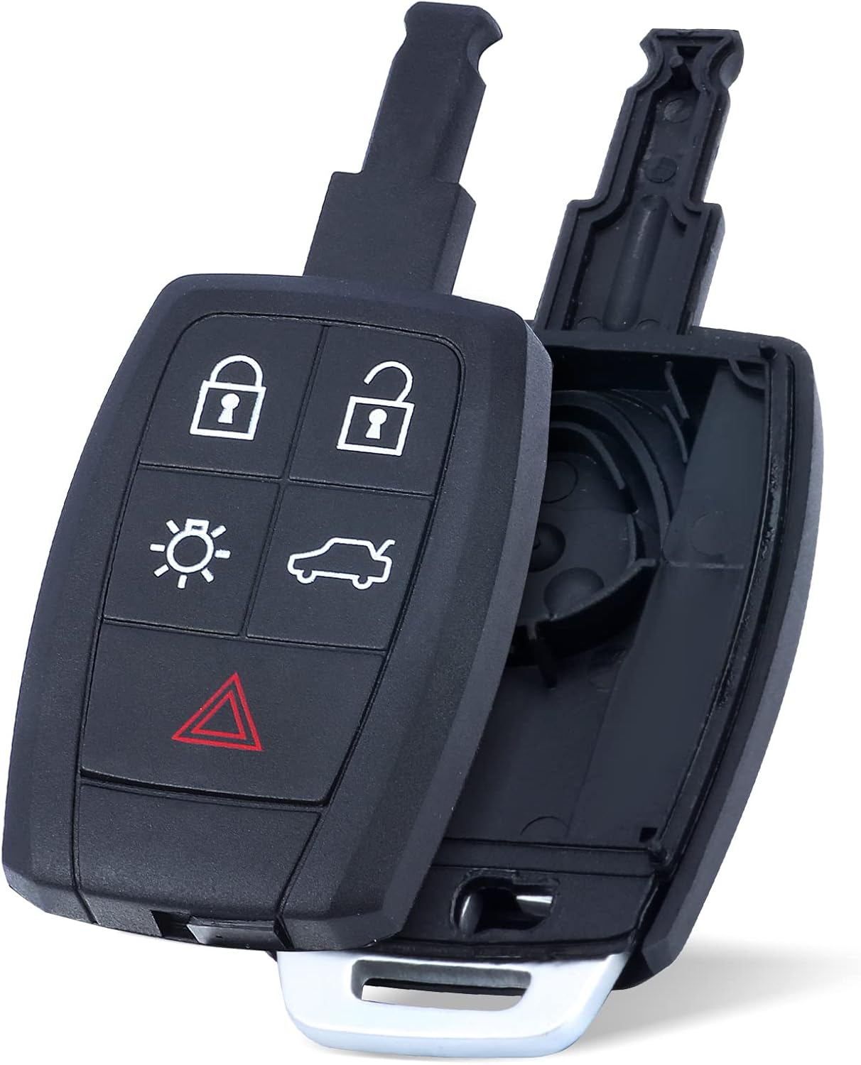 Keyless Entry Key Shell Case Replacement for Volvo C70 C30 S40 V50 5 Buttons KR55WK49259,Just a Key Case