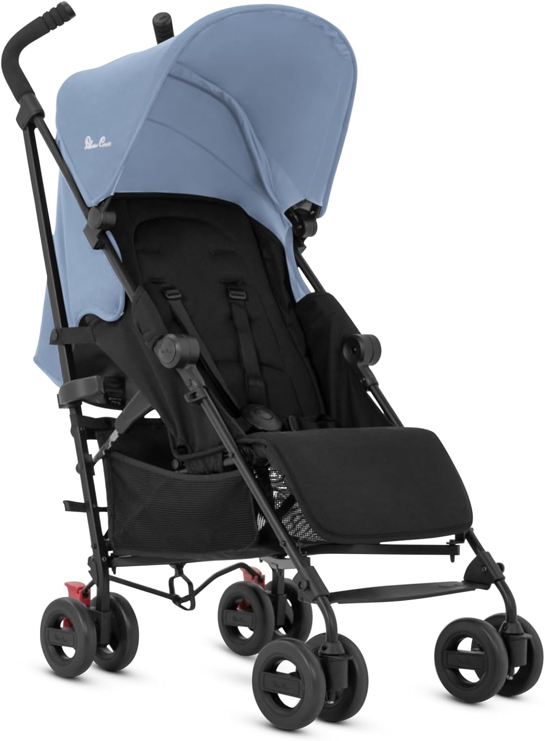 Silver Cross Essentials - Zest Pushchair - Foldable Travel Stroller - Everyday Travel Stroller - Buggy - Newborns to 4 Years - Blue