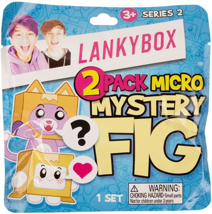 LankyBox 22202 Mystery Micro 2 Pack, Series 2, Collectible Mini Figures, Ultra-Rare Editions, Officially Licensed Merch-Styles May Vary