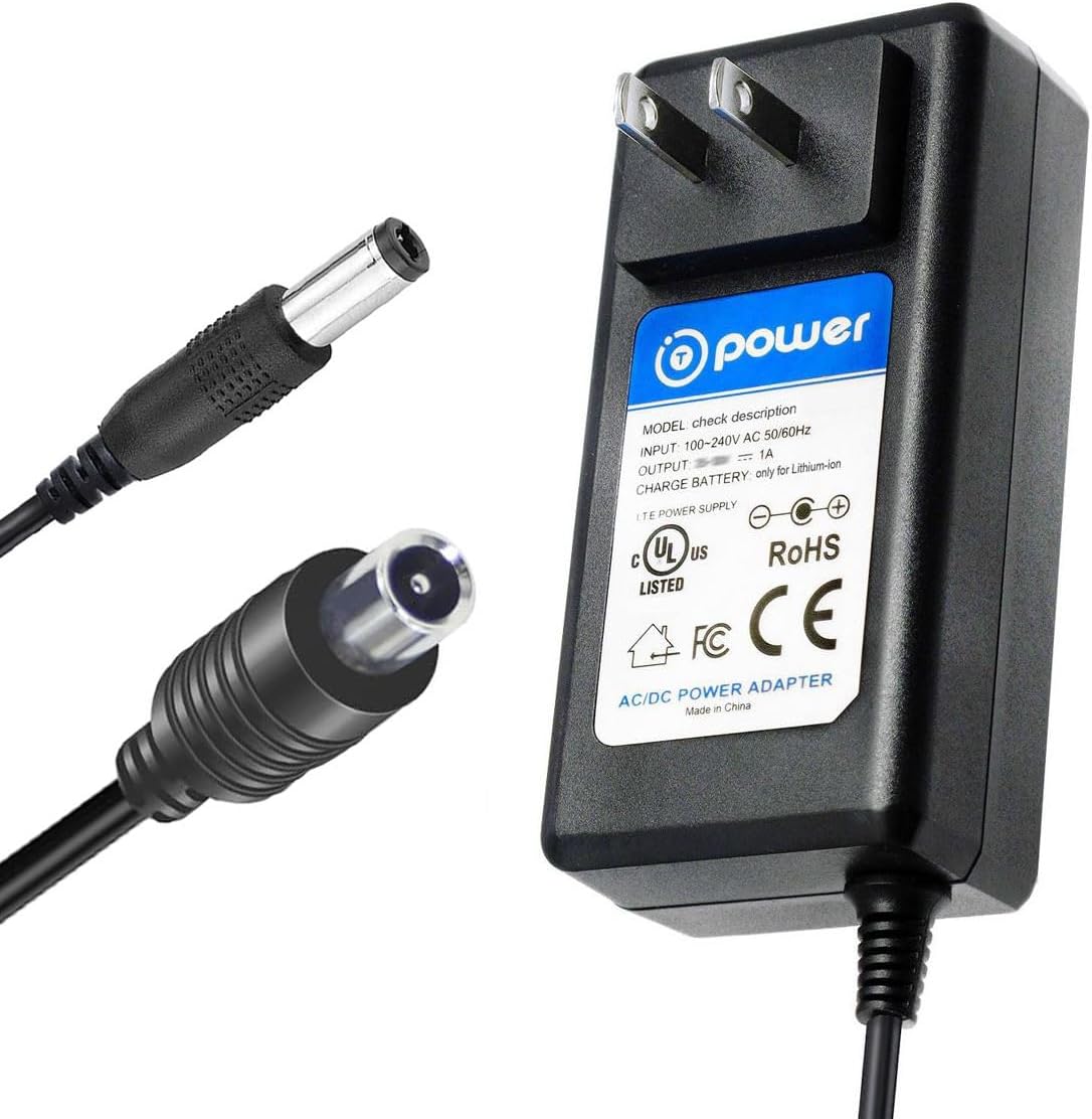T POWER 42V Charger for Alloweek R1 Gotrax A5 Joyhis JS03 Segway Ninebot G65 G65E MAX 2 Qlife QEUS001 Electric Scooter Bike NB-42D0-02D9 Battery Class 2 Power Supply Ac Dc Adapter