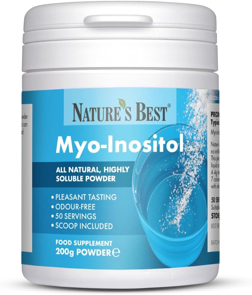 Myo-Inositol 200g Powder, Elevate Your Energy. | Suitable for Women with PCOS | Fast Absorbing | 50 Servings | Delicious & Easy to Mix | 4g-a-Day for Hormonal Balance & Wellbeing!