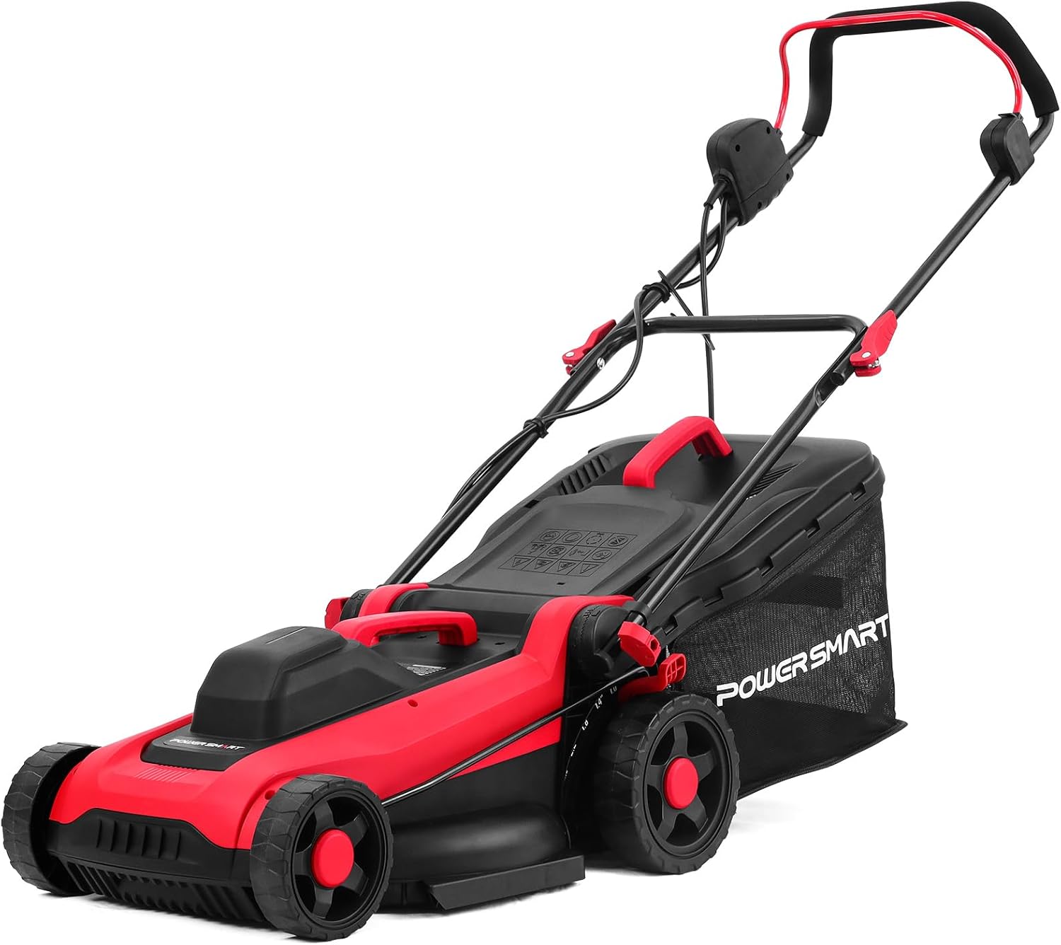 PowerSmart Push Electric Lawn Mower 14-Inch 12.5AMP with Adjustable Cutting Heights 2026 Version
