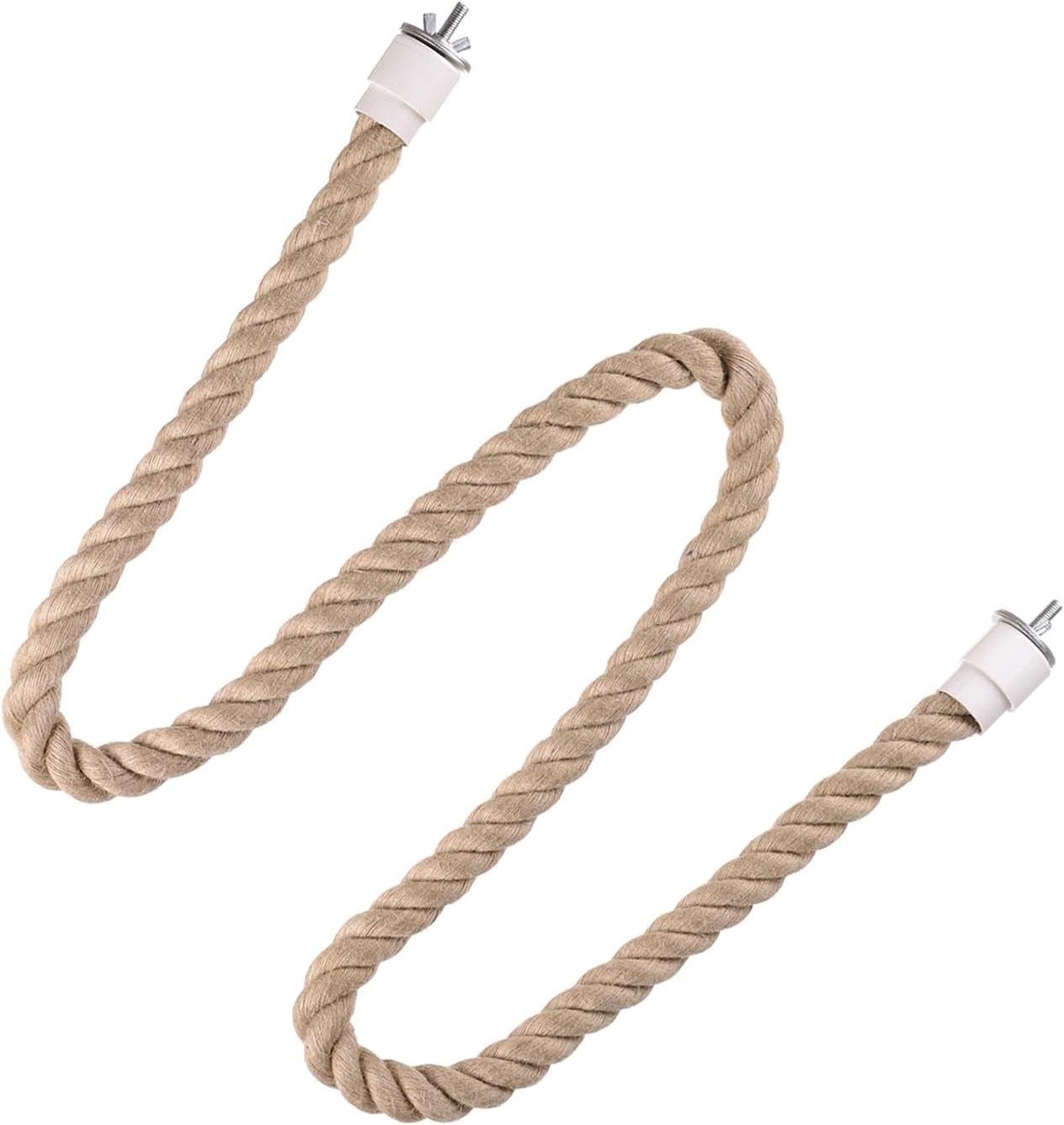 Bird Perch Stand Pet Supplies Parrot Rope for Finches Parakeet Primary Color S, wood color