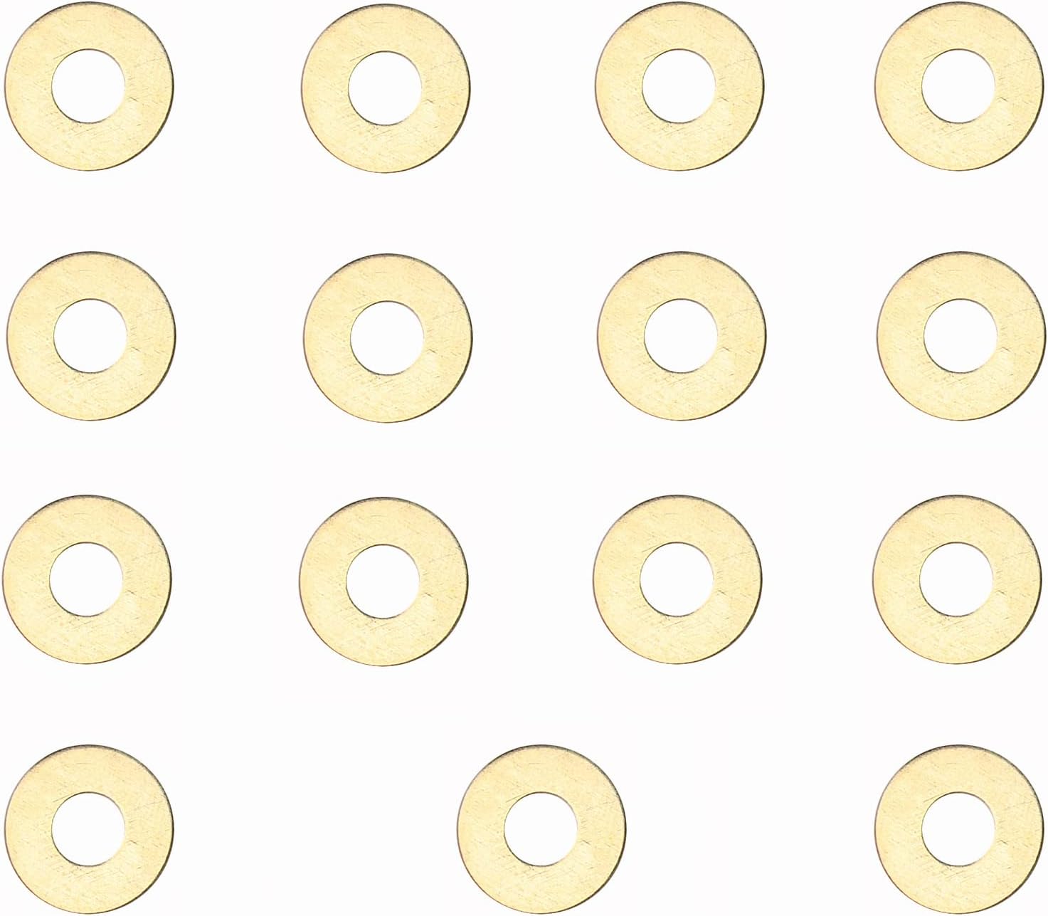 15 pcs EDC Pocket Knife Brass Washer Gasket for Mini Adamas 275,Pivot Pin Washers Meson Shim Gasket Replacement,Folding Knives Cushion Pad Ring Bearing, 0.7x18x7.1 mm