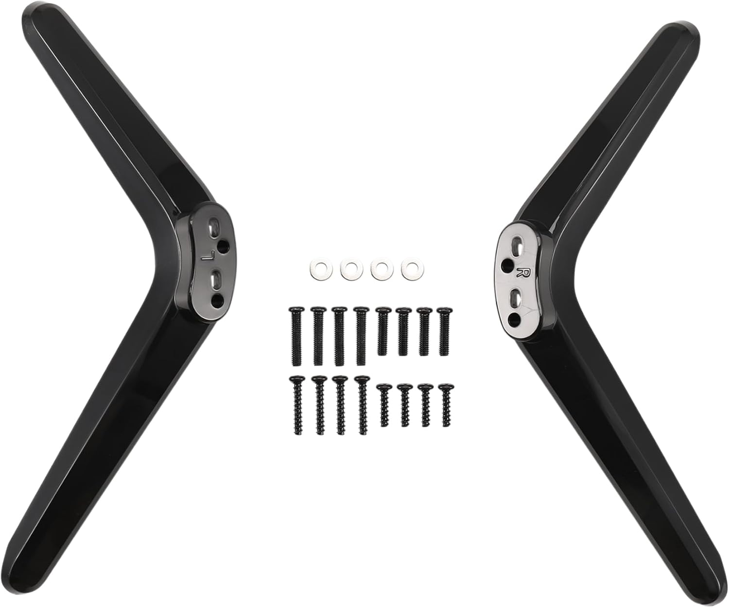 Wrtysully Universal TV Stand, Table Top TV Stand Base Replacement, TV Base Pedestal Feet TV Stand Mount Legs 17mm-20mm Easy Install