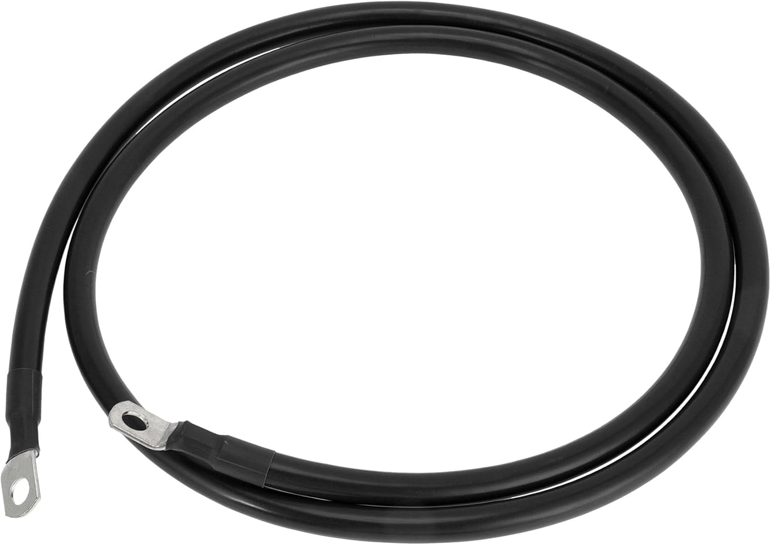 1 Pc Battery Inverter Cable Battery Cable 5/16" Lug 1/0 AWG Gauge 5FT Black Tinned Copper