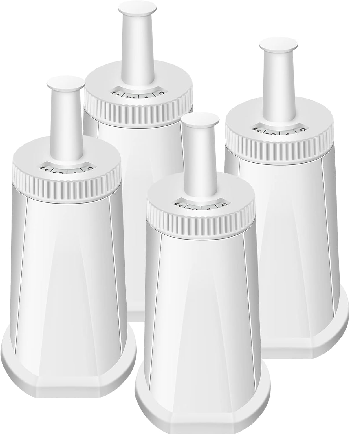 4 Pack of BES008 Water Filter Compatible with Sage Coffee Machine & Sage Barista SES 990/980/500/878/875/880/920/810, Compare to # BES008WHT0NUC1