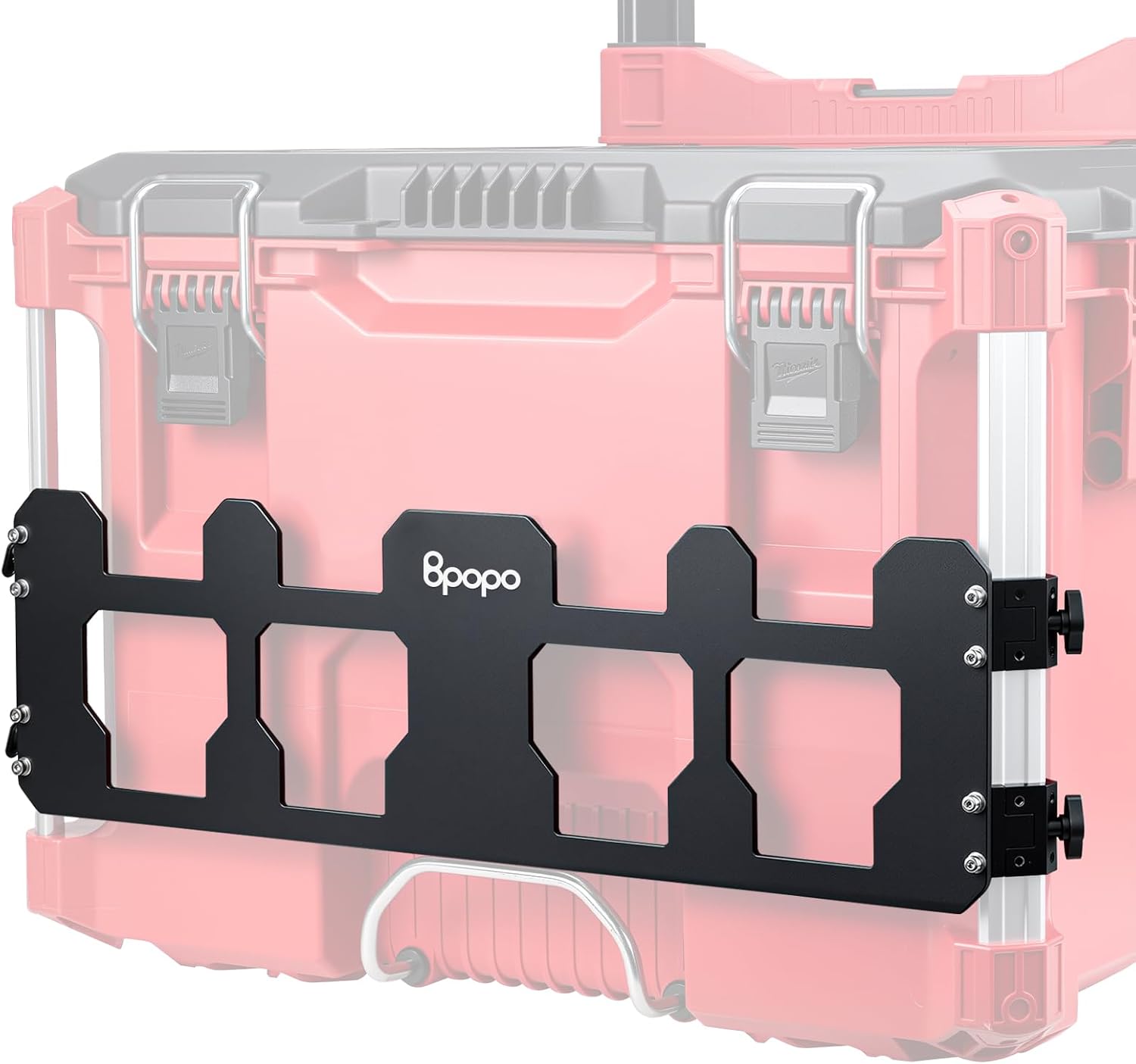 Packout Mounting Plate Compatible with Milwaukee Packout Toolbox,Packout Crate,Toolbox Organizer Bracket Mounted on Front of Rolling Toolbox,Packout Toolbox Accessories