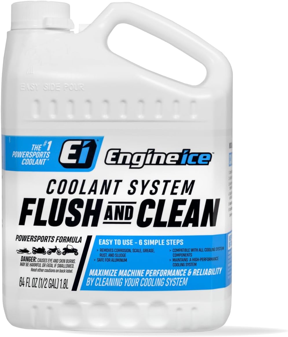Engine Ice Radiator System Flush and Clean - 0.5 Gallon Enhances Cooling Efficiency & Improves Engine Performance in Bikes, Cars, ATVs, & More