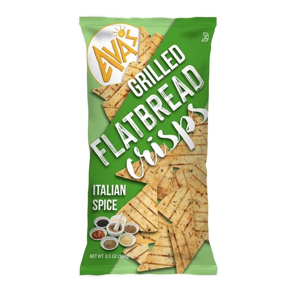Ava's Italian Spice Flatbread Crisps, 6.5 oz, 4 Pack