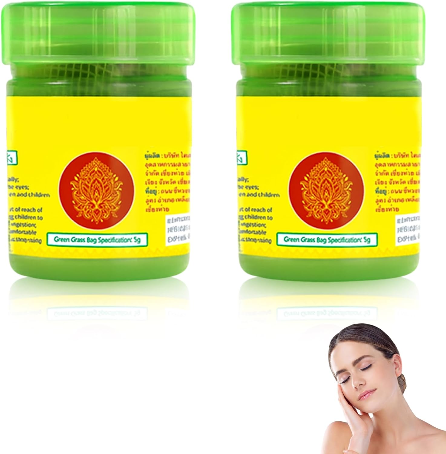 2Pcs Thai Herbal Inhaler, Herbal Smelling Salts for Blocked Nose Relief, Aromatherapy Nasal Inhaler for Stress Relief and Meditation, Portable Fum Inhaler for Travelers