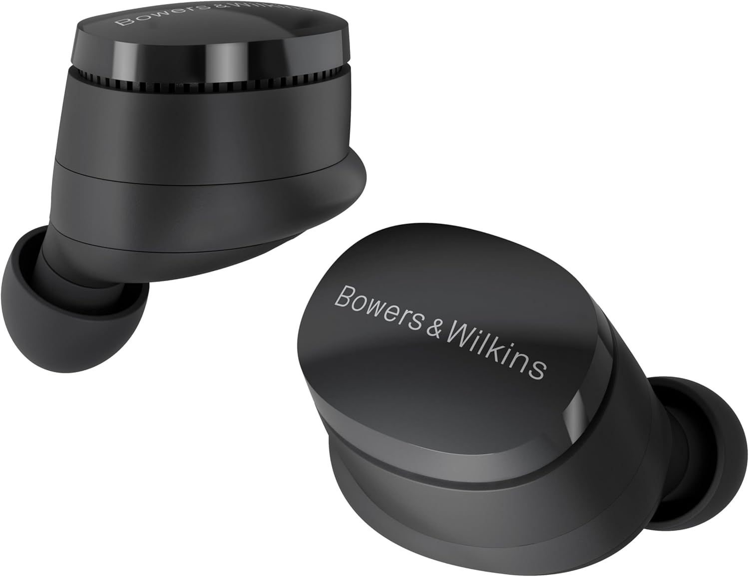 Bowers & Wilkins Pi6 Wireless Earbuds (Storm Grey), in-Ear Bluetooth Earphones with aptX Adaptive & 12mm Drivers, Bespoke Active Noise Cancelling Earbuds, 3 Built-in Mics, 15-Min Quick Charging