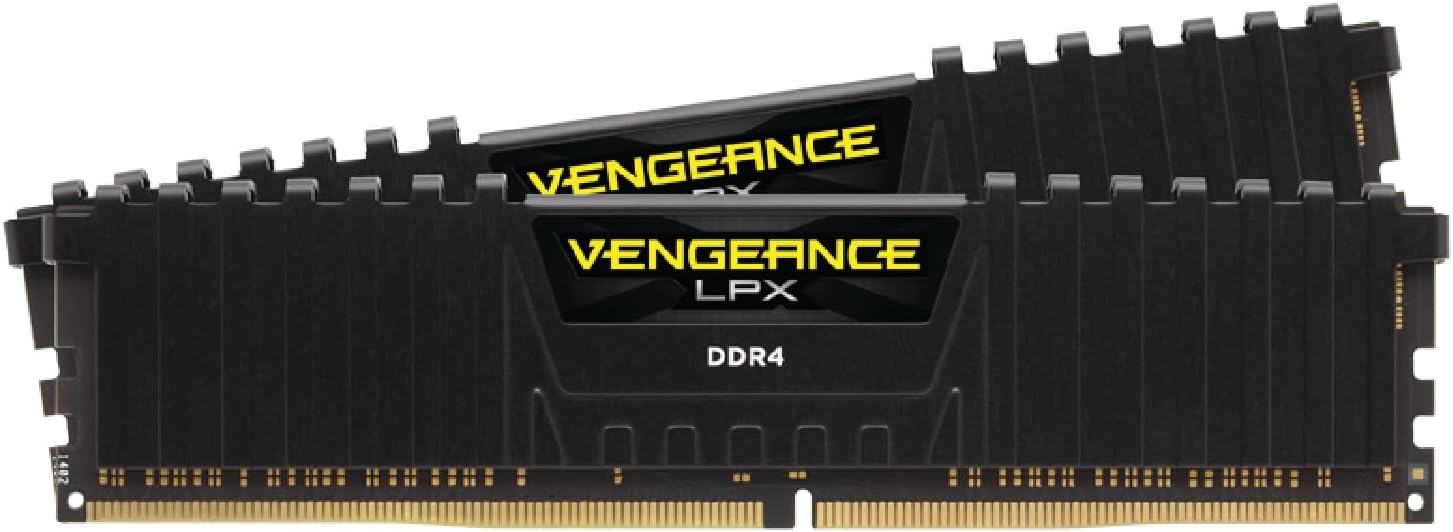 CORSAIR Vengeance LPX DDR4 RAM 32GB (2x16GB) 3200MHz CL16-20-20-38 1.35V Intel AMD Desktop Computer Memory - Black (CMK32GX4M2E3200C16)