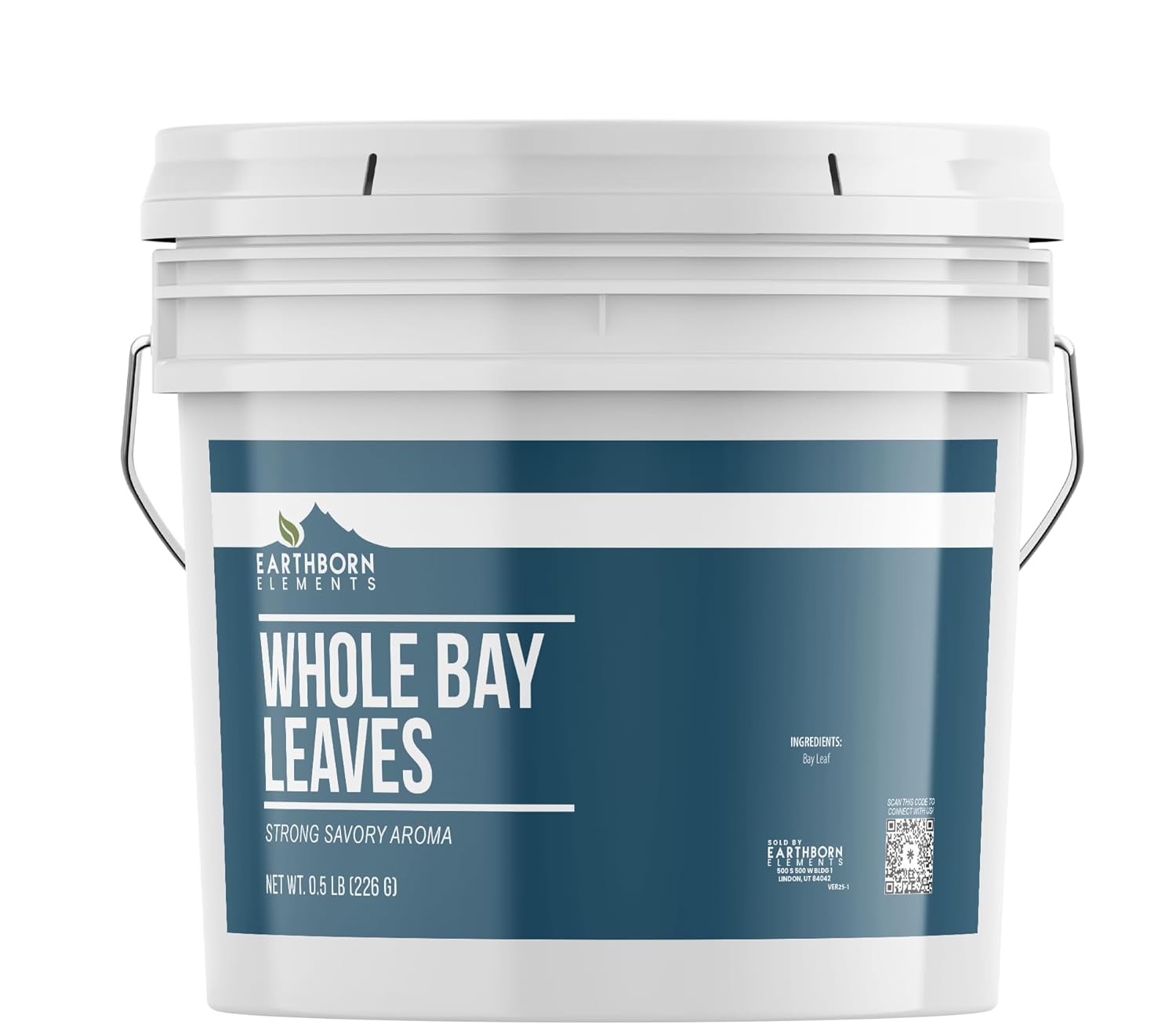Earthborn Elements Whole Bay Leaves 1 Gallon Bucket, Savory, Bulk Size