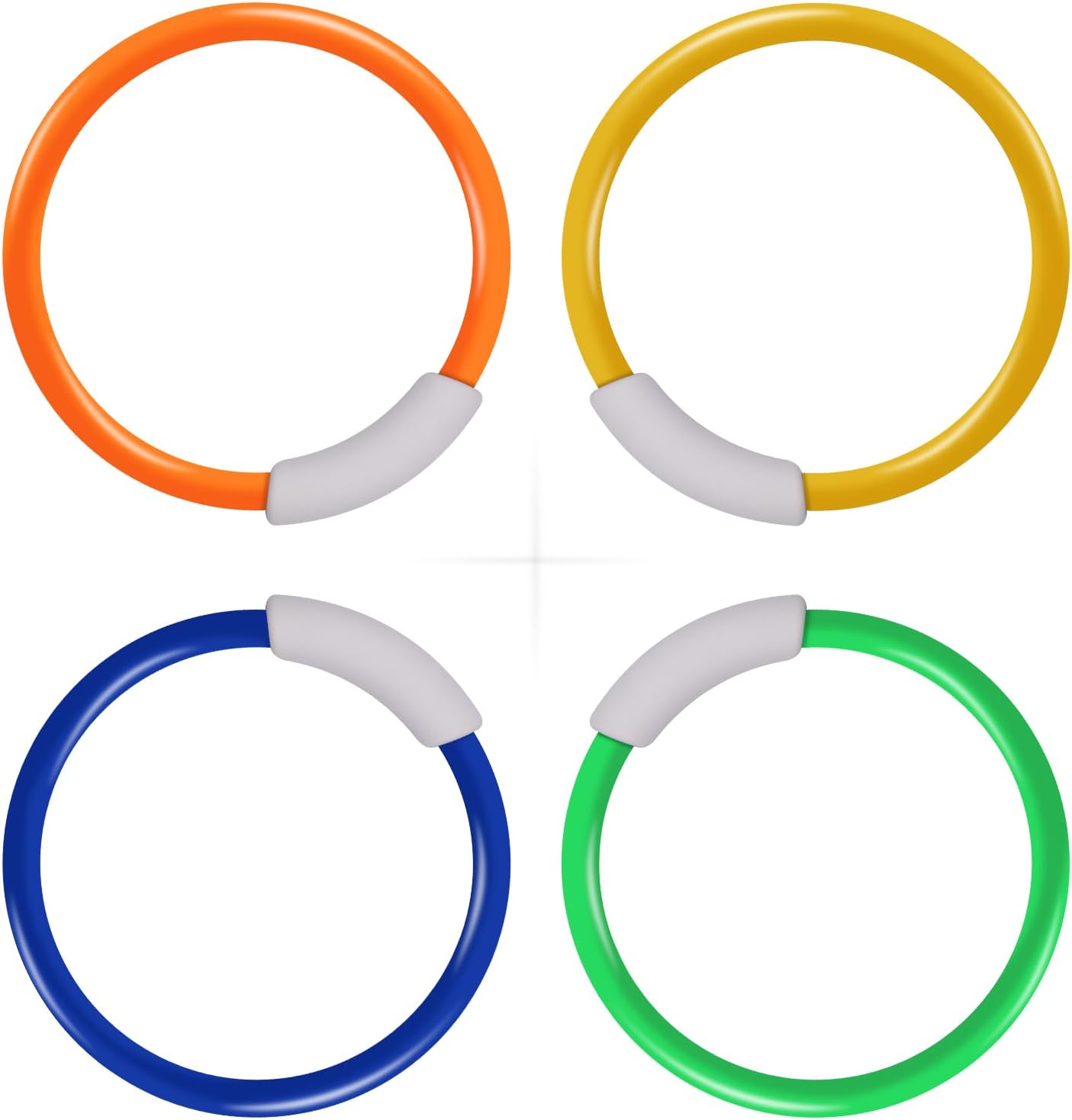 VReder Dive Sticks Pool Toys, Dive Rings Sticks Diving Torpedo for Swimming Underwater Pool Training Diving Game Training Swimming Fun Toys Gift for Kids (Diving Rings)