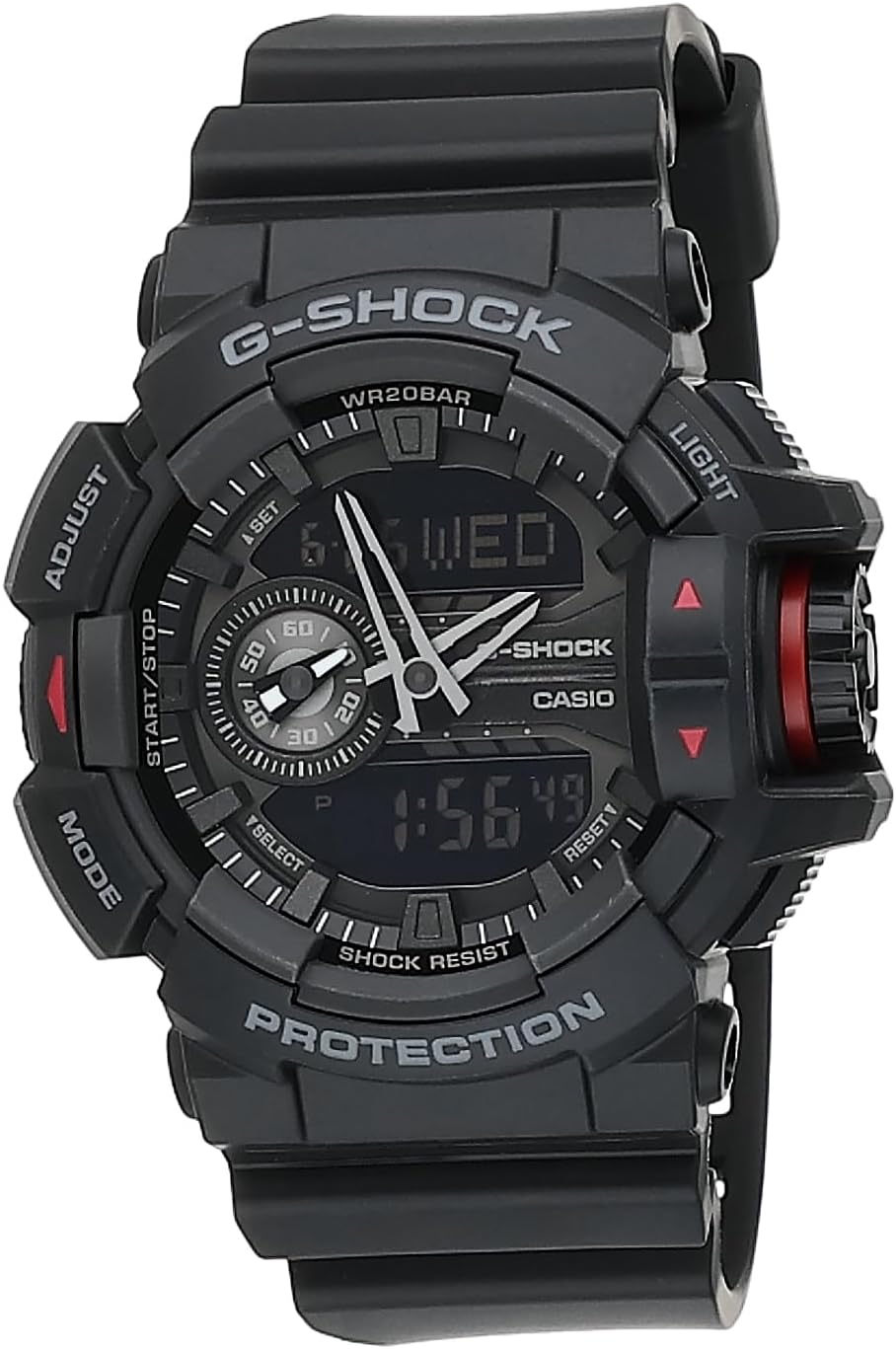Casio G-Shock GA-400-1B | Large Rotary Switch | Shock & Magnetic Resistant | 200M Water Resistant