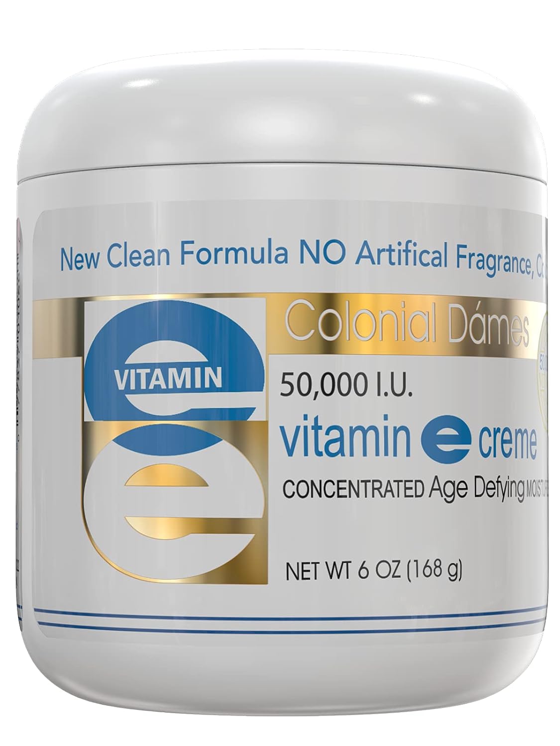 Colonial Dames High Potency 50,000 IU Vitamin E Moisturizer for Hydrating & Moisturizing Chapped Dry Skin & Fine Lines.