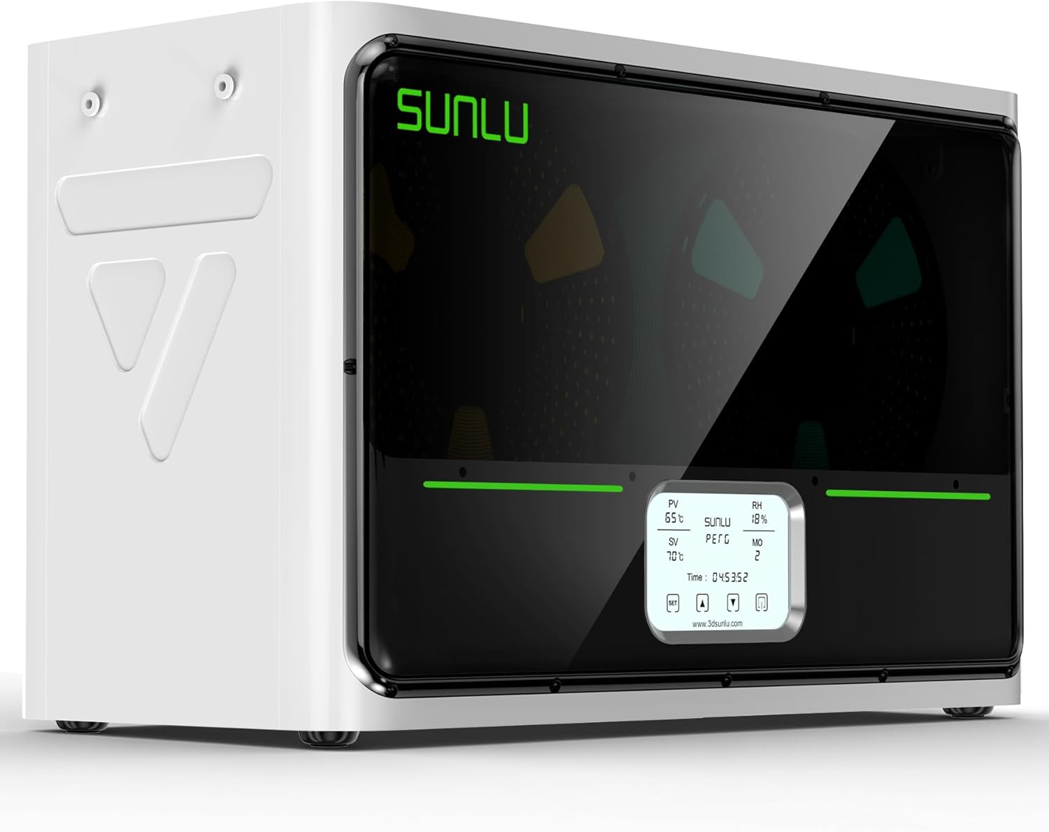 SUNLU Official Filament Dryer S4, 2025 Upgraded 3D Printer 4-Spool Filament Dehydrator, Auto Humidity Control/Fast Heating/Temperature Balance, Filaments Storage Box White