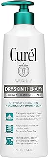 Curel Extra Dry Skin Therapy Lotion, Body and Hand Moisturizer, Hydra Silk Hydration, with Advanced Ceramide Complex, and Aloe Water, 12 oz