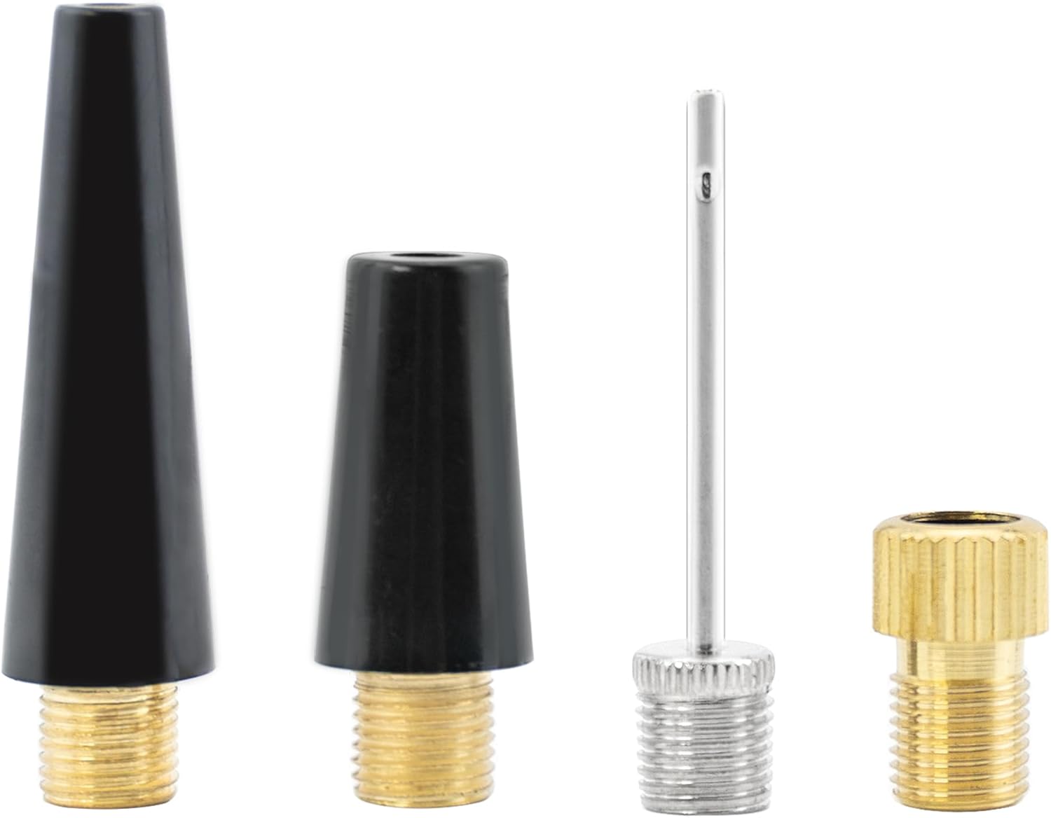 Desenda 4 PCS Ball Pump Needle Set Needles Inflating Ball Tyre Pump Adapter Bike Pump Accessories Air Nozzle Pump Adapters Tire Pump Attachments for Inflatables, Sport Balls, Bicycles