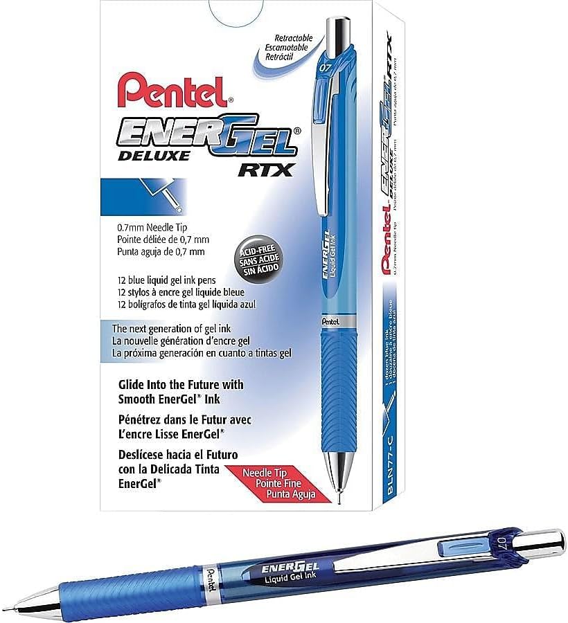 Pentel EnerGel Deluxe RTX Retractable Gel Pens