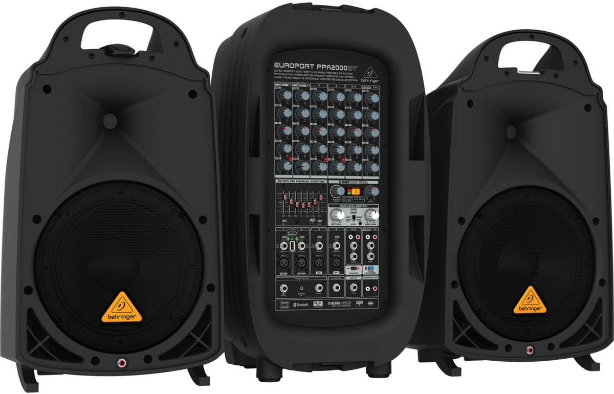 Behringer Europort PPA2000BT 8-Channel Portable PA System with Bluetooth