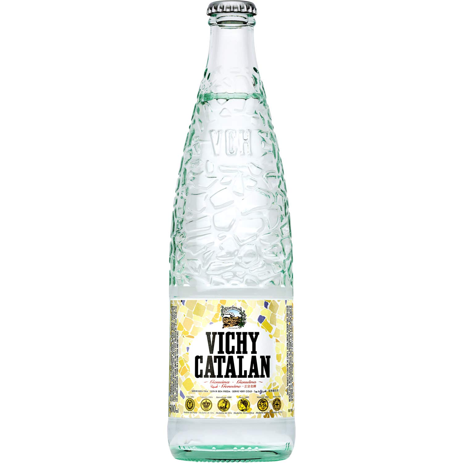 VICHY CATALAN Mineral Water 500ml (16.90 fl oz) Glass bottles (20)