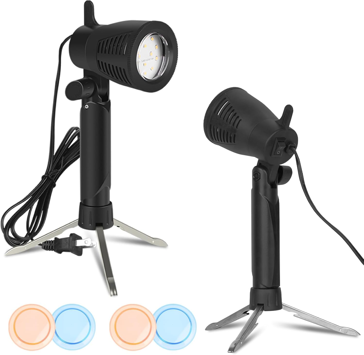 EMART Photography LED Spotlight for Video Recording and Studio,2-Pack