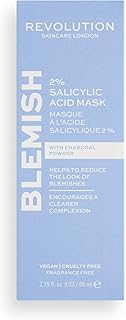 Revolution Skincare Blemish 2% Salicylic Acid Mask, Face Exfoliator & Cleanser, Deeply Cleanses For A Clearer Complexion, Vegan & Cruelty-Free, 2.19fl.oz/65ml