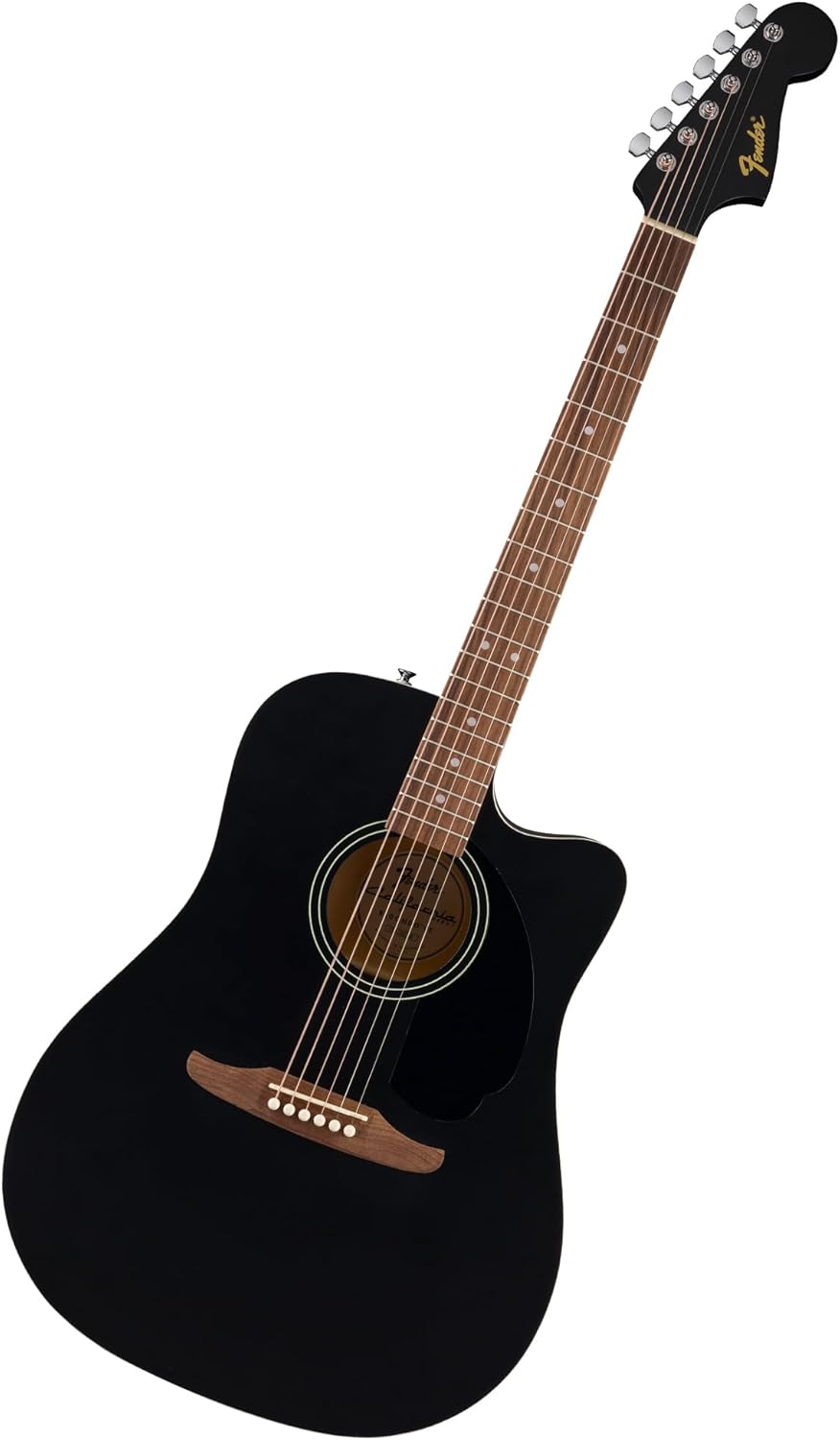 Fender California Debut Redondo CE Series Acoustic Guitar, Beginner Guitar, 2-Year Warranty, Includes Built-In Tuner, Black