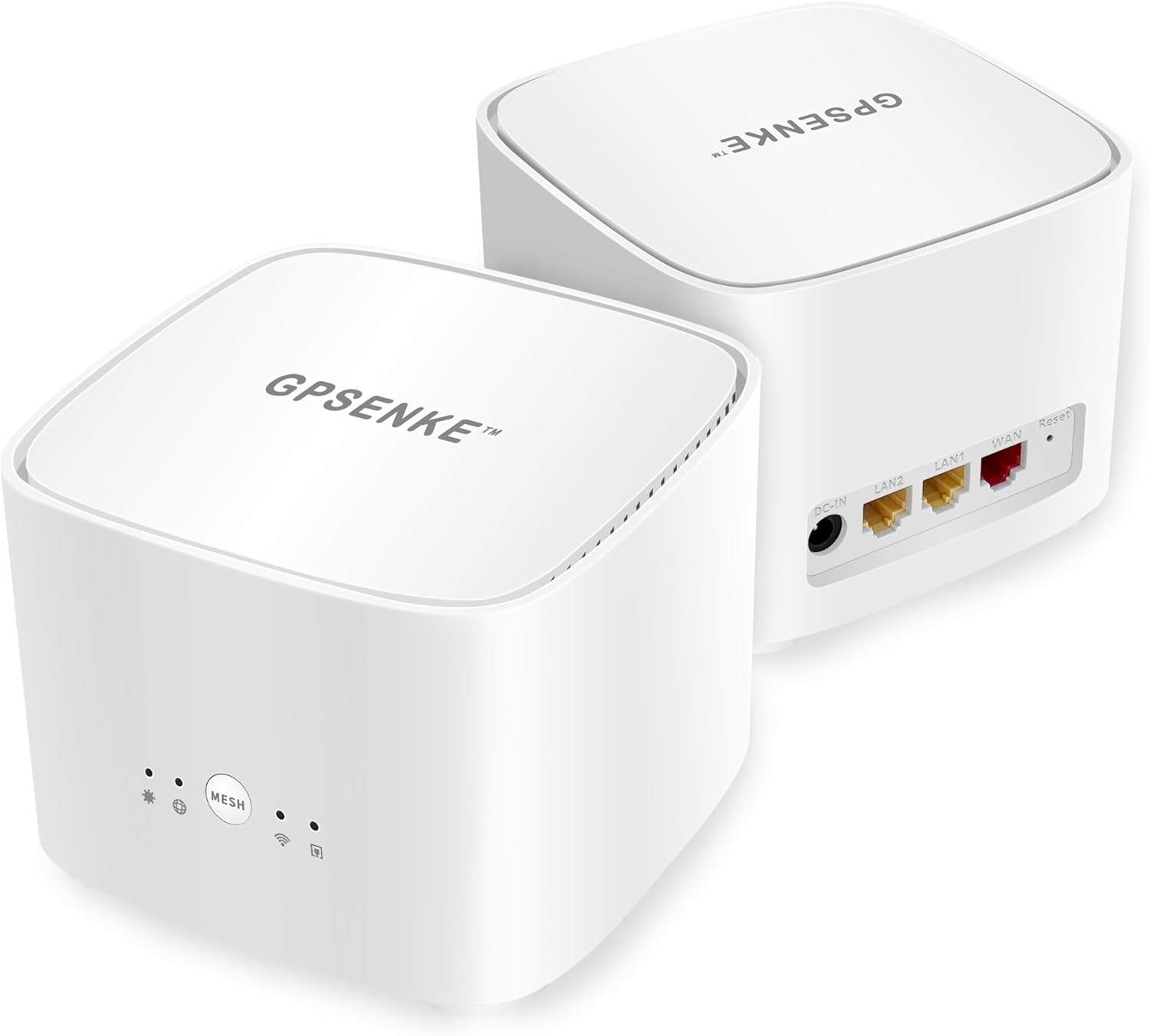 WiFi 6 Mesh System GP-AX3000 - Gigabit Dual-Band Router for 100 Devices, Coverage up to 1,600 Sq. Ft. - Whole Home Wi-Fi6 Mesh for Gaming