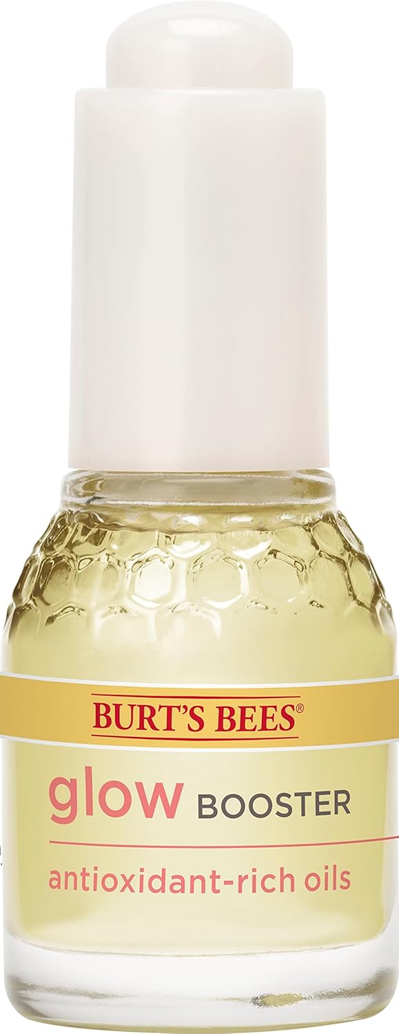Burt's Bees Glow Booster Face Serum with Antioxidant-Rich Oils for Normal and Combination Skin, 0.51 Fluid Ounces