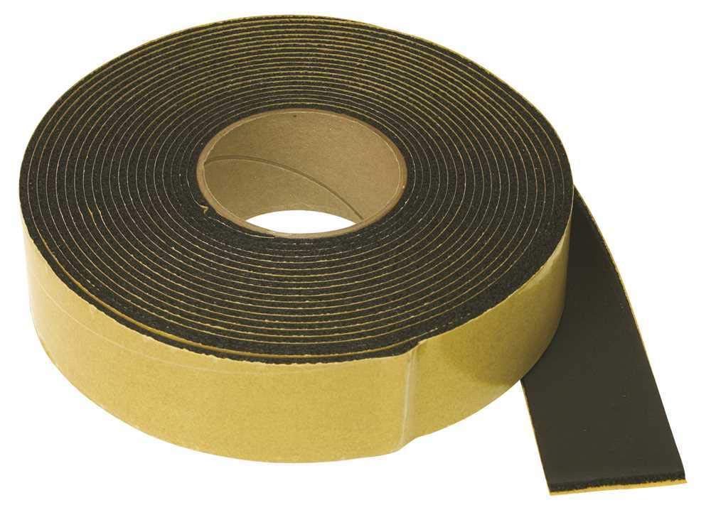 Frost King IT30/8 Rubber Insulation Tape, 2in Wide x 1/8in Thick x 30ft Long, Black
