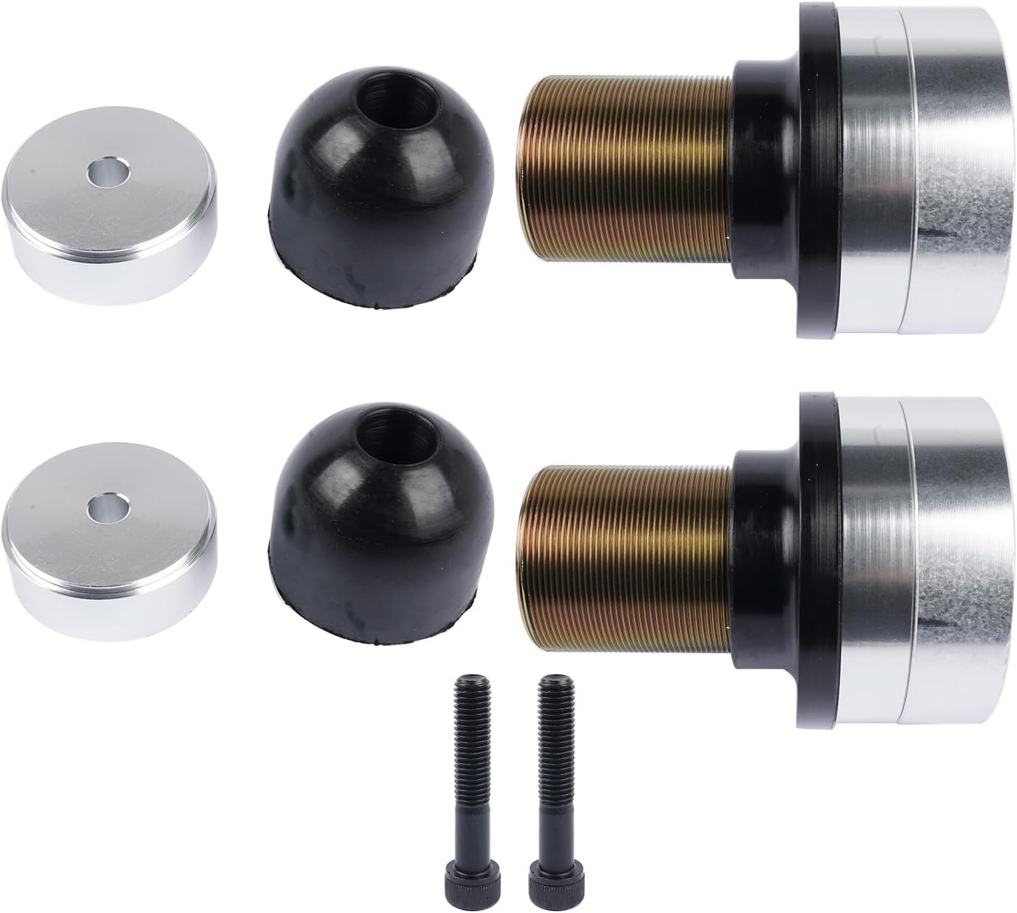 Front Adjustable Coil Spacer Kit Coil Over Spacer System Replacement for 1986-1992 Jeep Comanche MJ 1984-2001 Cherokee XJ 1993-1998 Grand Cherokee ZJ 1997-2006 Wrangler TJ LJ