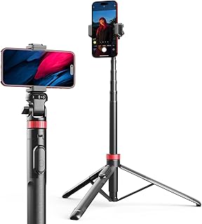 Eicaus 72'' Phone Tripod, Tripod for iPhone & Selfie Stick Tripod with Phone Mount and Remote - Upgraded, Stable, and Portable Tripod for iPhone 15/14/13, Android, Cameras and Action Cameras
