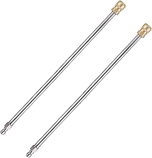RIDGE WASHER Pressure Washer Extension Wand, 17 Inch Stainless Steel 1/4 Inch Quick Connect Power Washer Lance, 2 Pack