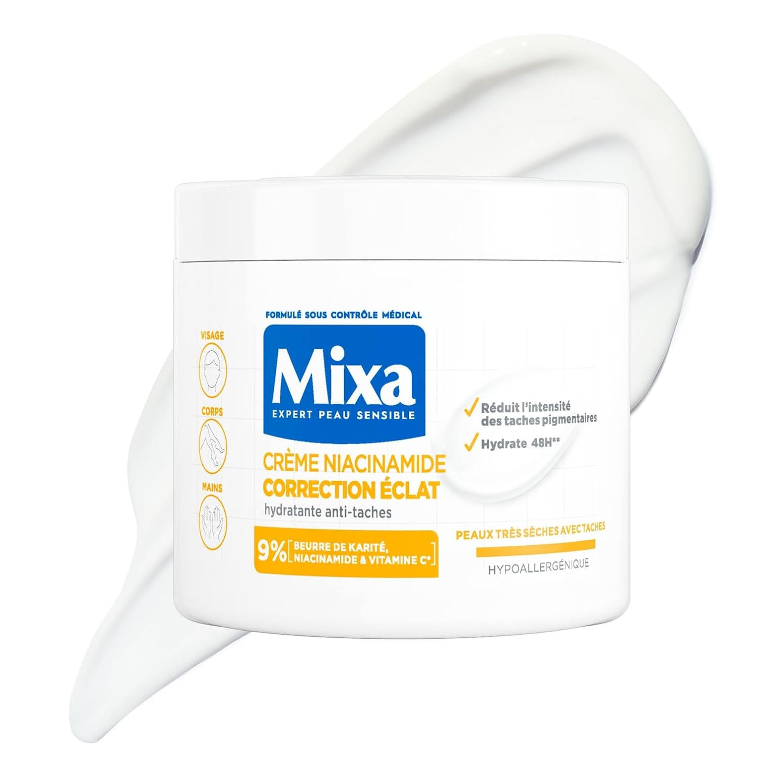 Mixa Niacinamide Radiance Correction Cream 400ml
